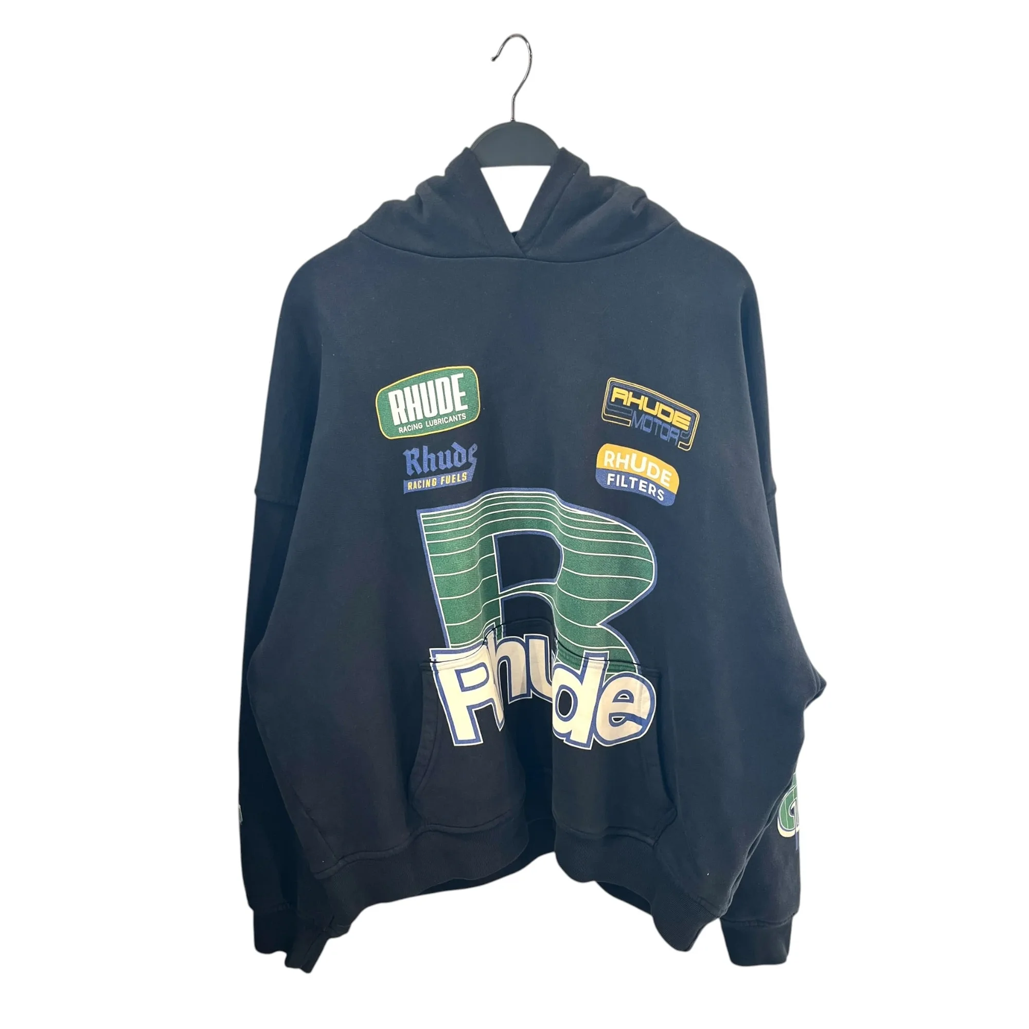 RHUDE 連帽上衣/XXL/黑色/道路賽車連帽上衣