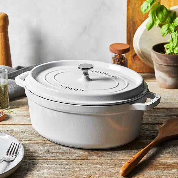 Buy Staub Cast Iron Cocotte with rooster knob