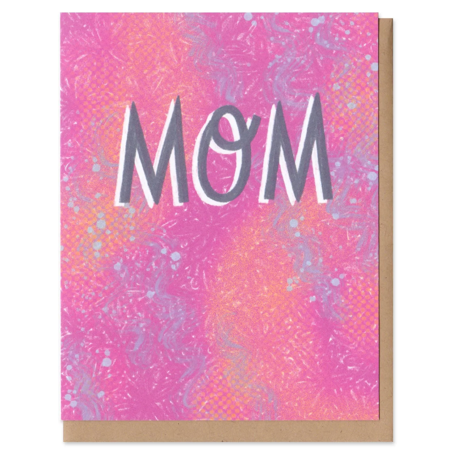 Carte de vœux classique colorée pour maman