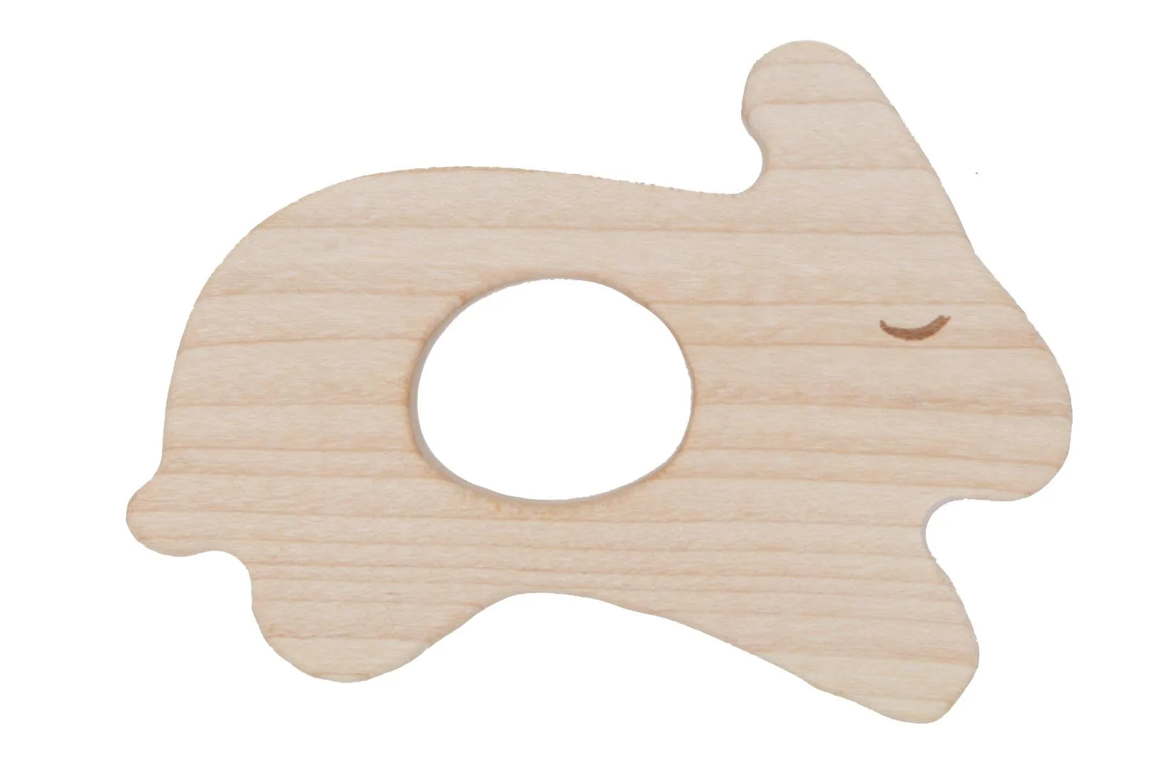 wooden teether - baby rabbit