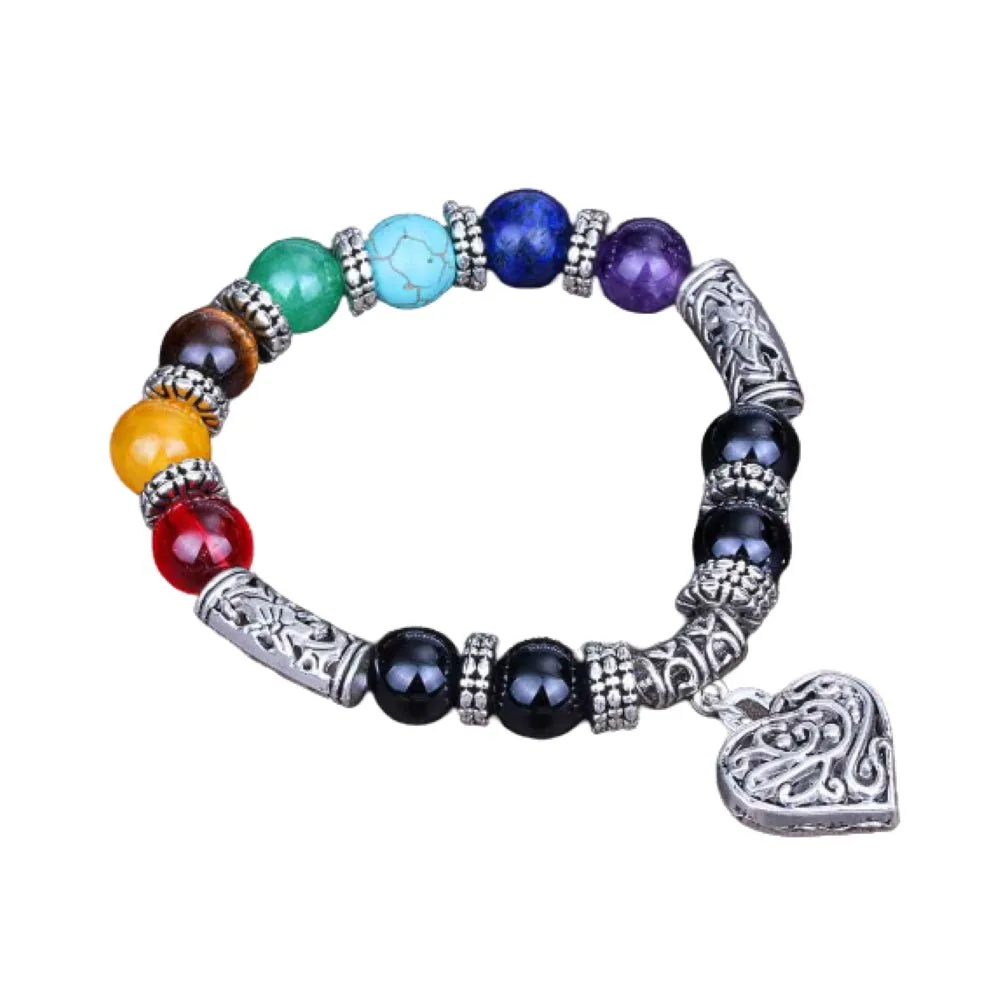 7 Chakra Natural Stone Healing Bracelet
