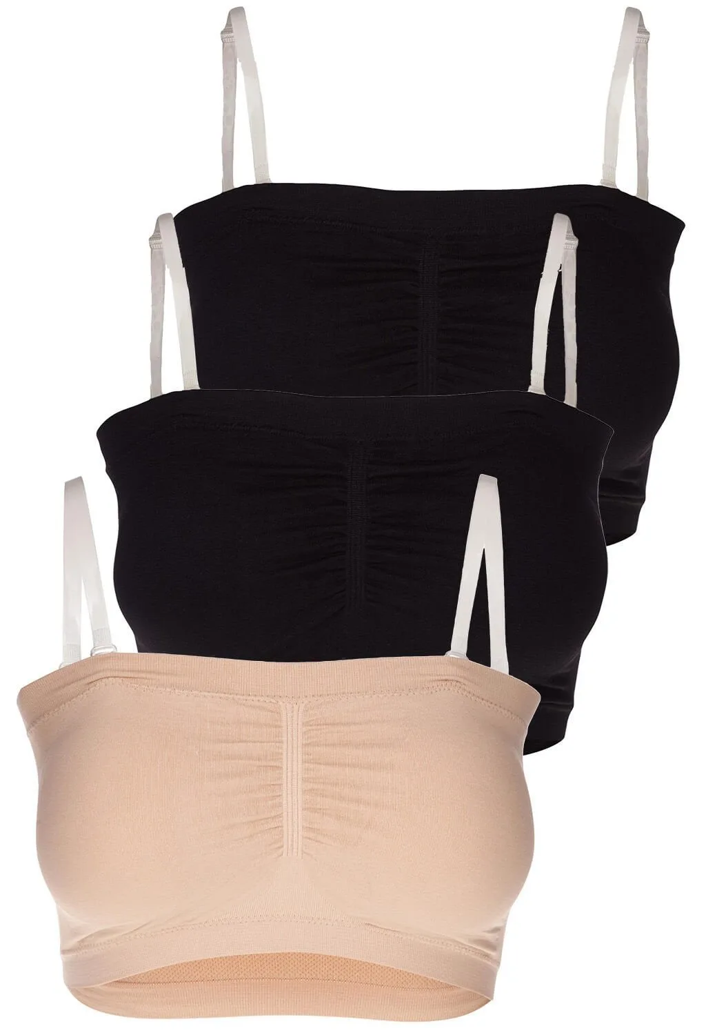 How to Wear a Padded Bandeau Bra Under Different Necklines