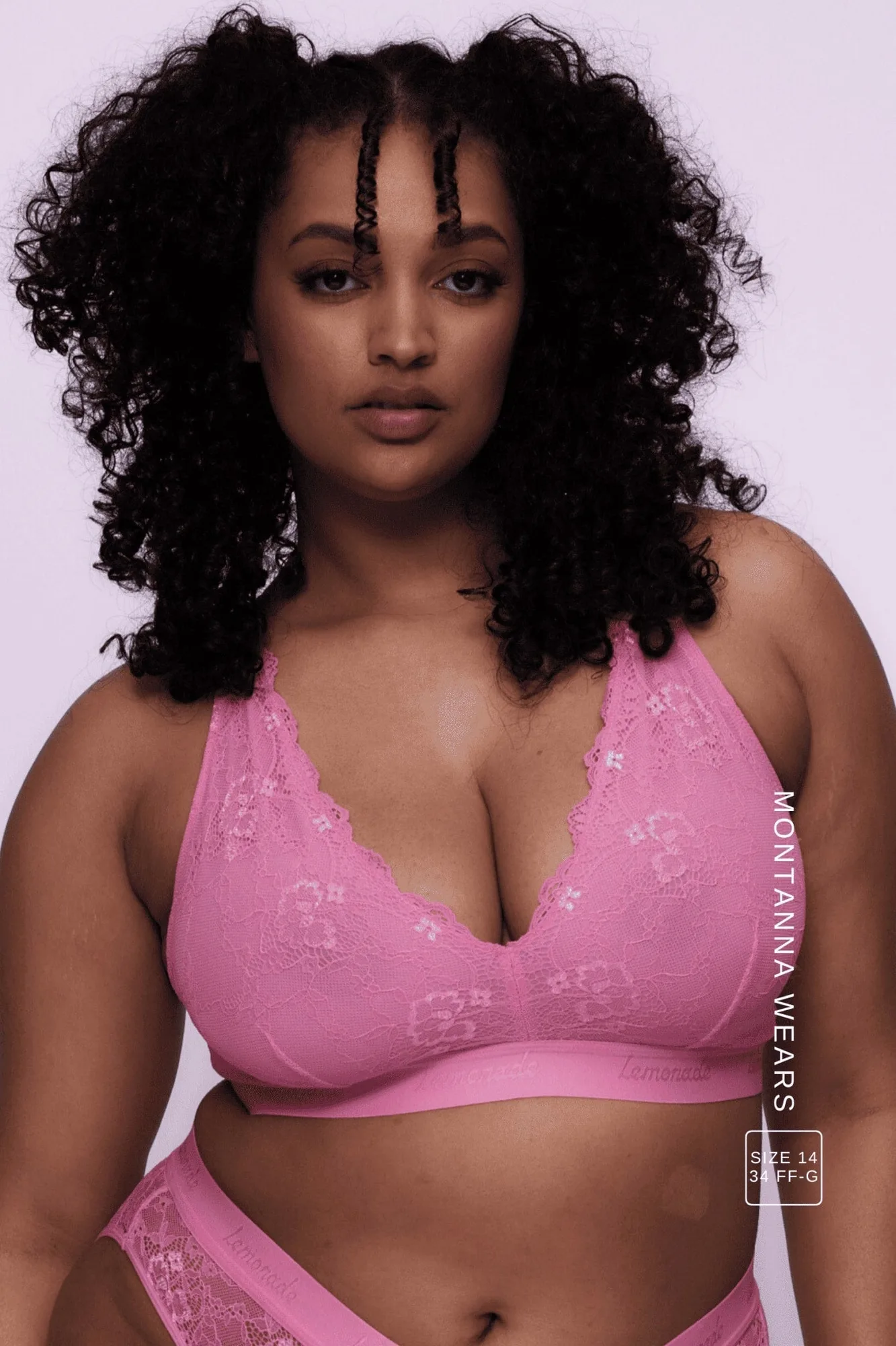 Fuller Cup en dentelle Signature - Rose Pastel