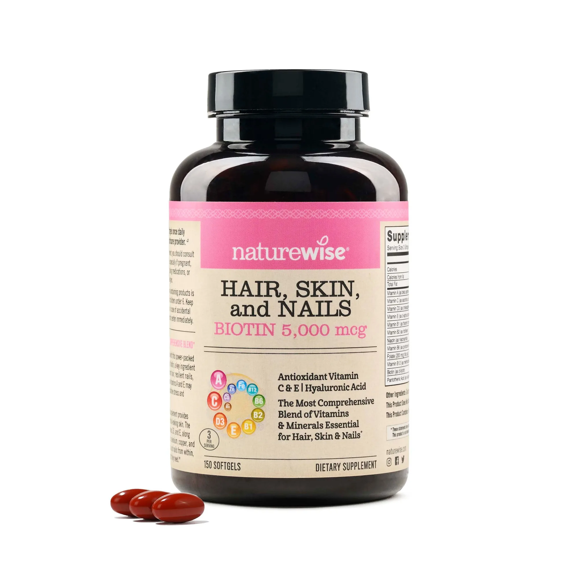 Softgels per capelli, pelle e unghie vs multivitaminico liquido + crescita dei capelli