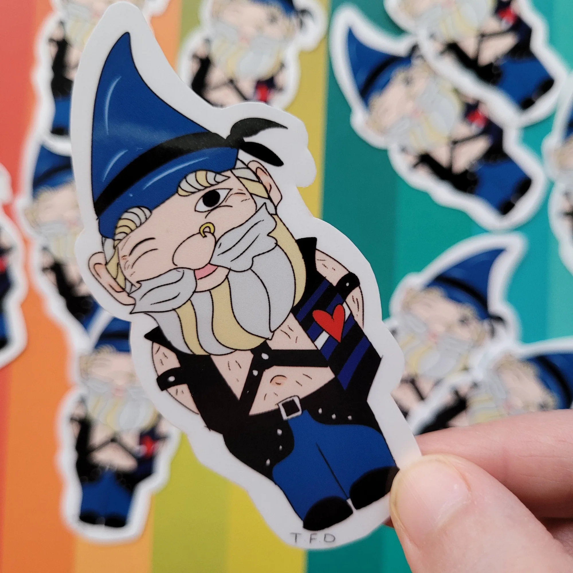 Leather Daddy Gnomosexual | Waterproof Vinyl Sticker