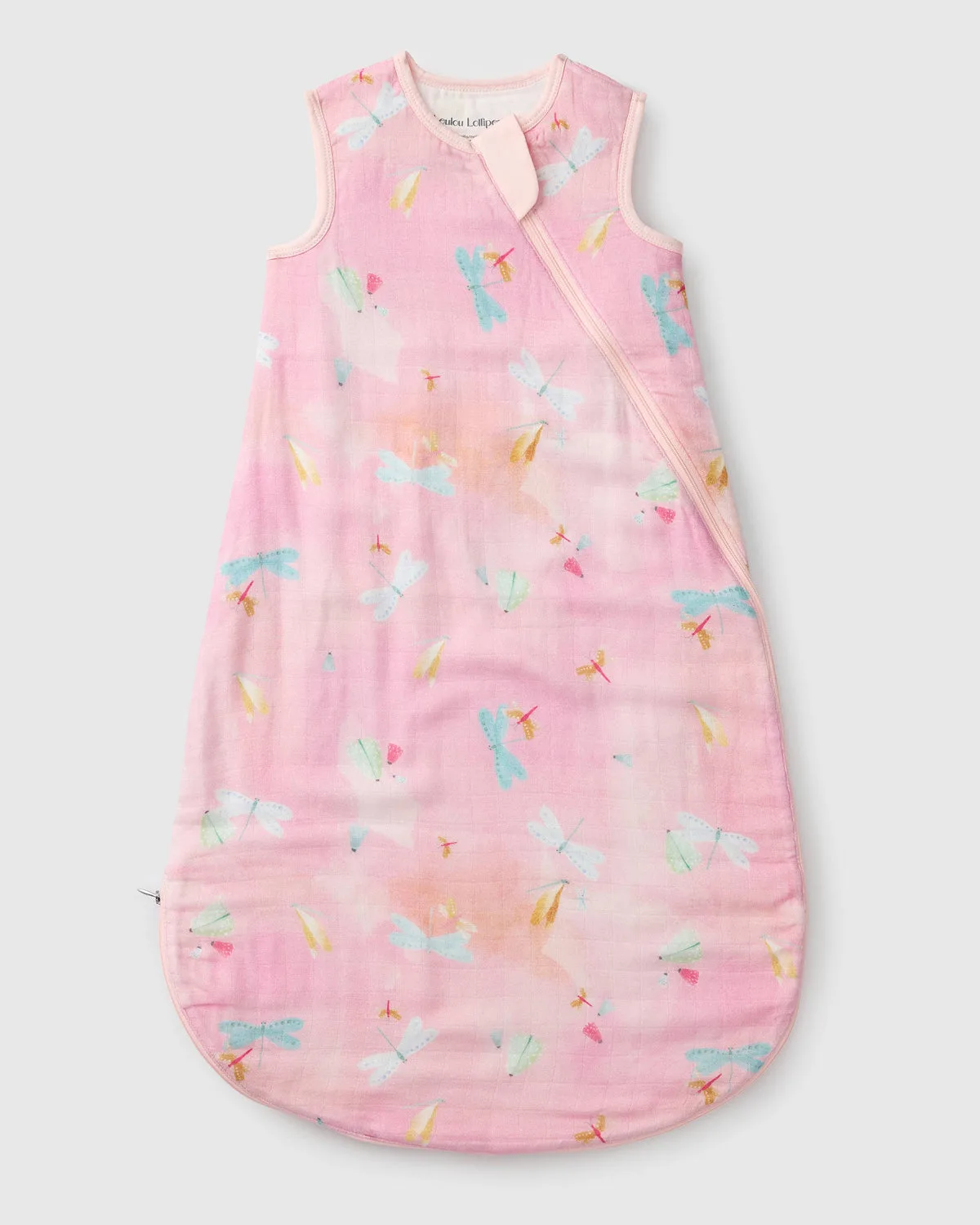 Baby Muslin Sleep Bag 0.5 TOG in Tanboocel® Viscose from Bamboo - Dancing Dragonflies