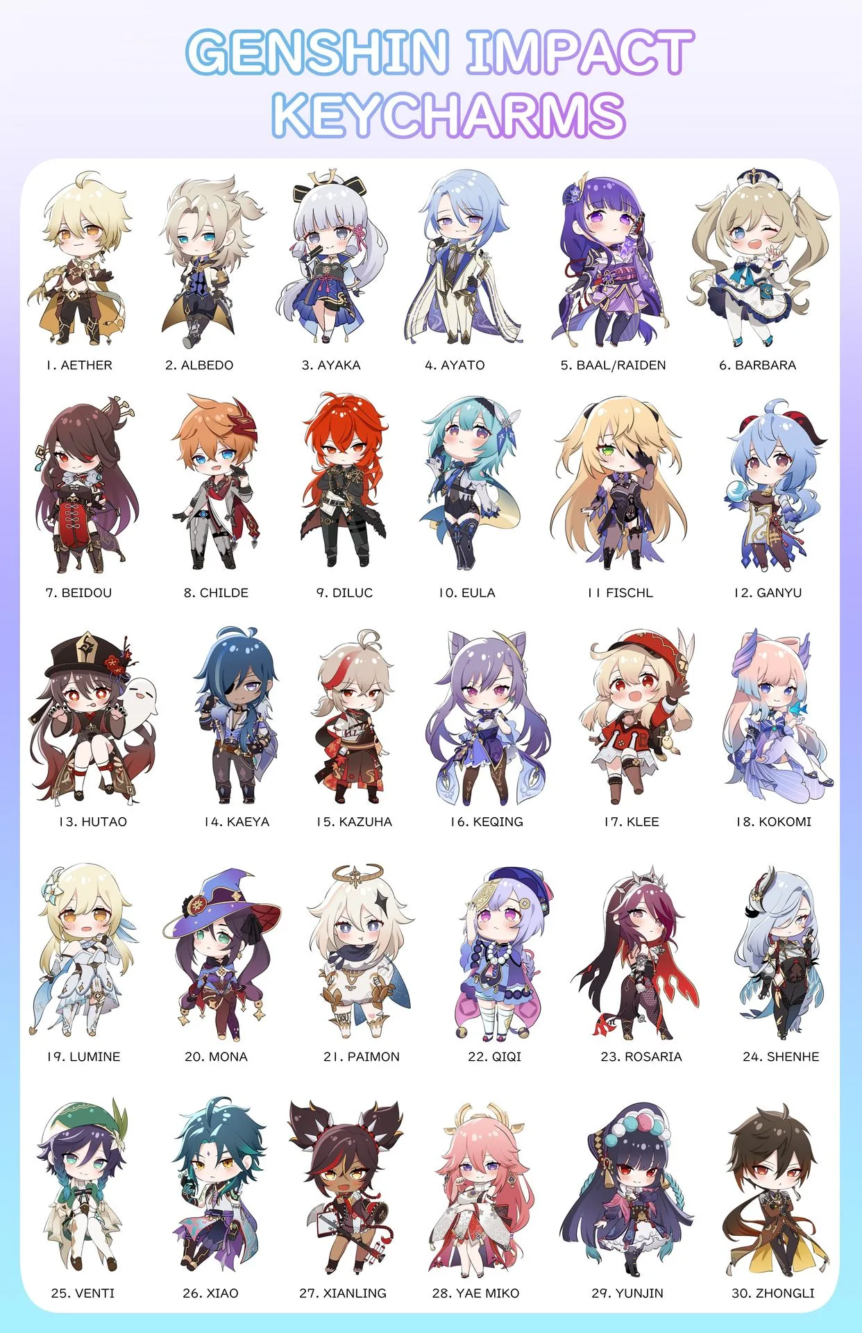 Genshin Impact Charms