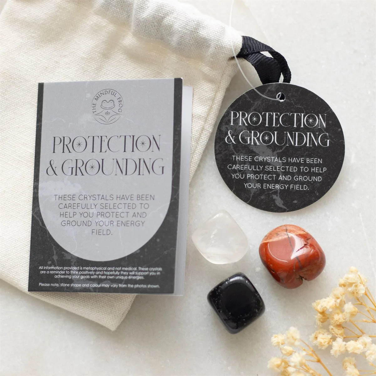 Protection and Grounding Healing Crystals Set