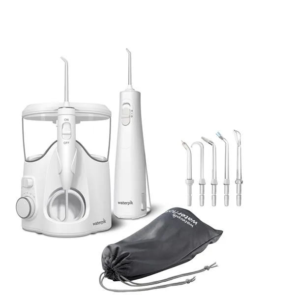 Ultra Plus ja langaton Enhance 3000 -hammaslankain yhdistelmä – valkoinen (WF-150-WF-21)