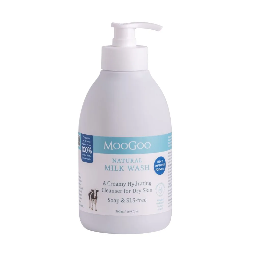 Leite de banho MooGoo para eczema: como acalma a pele