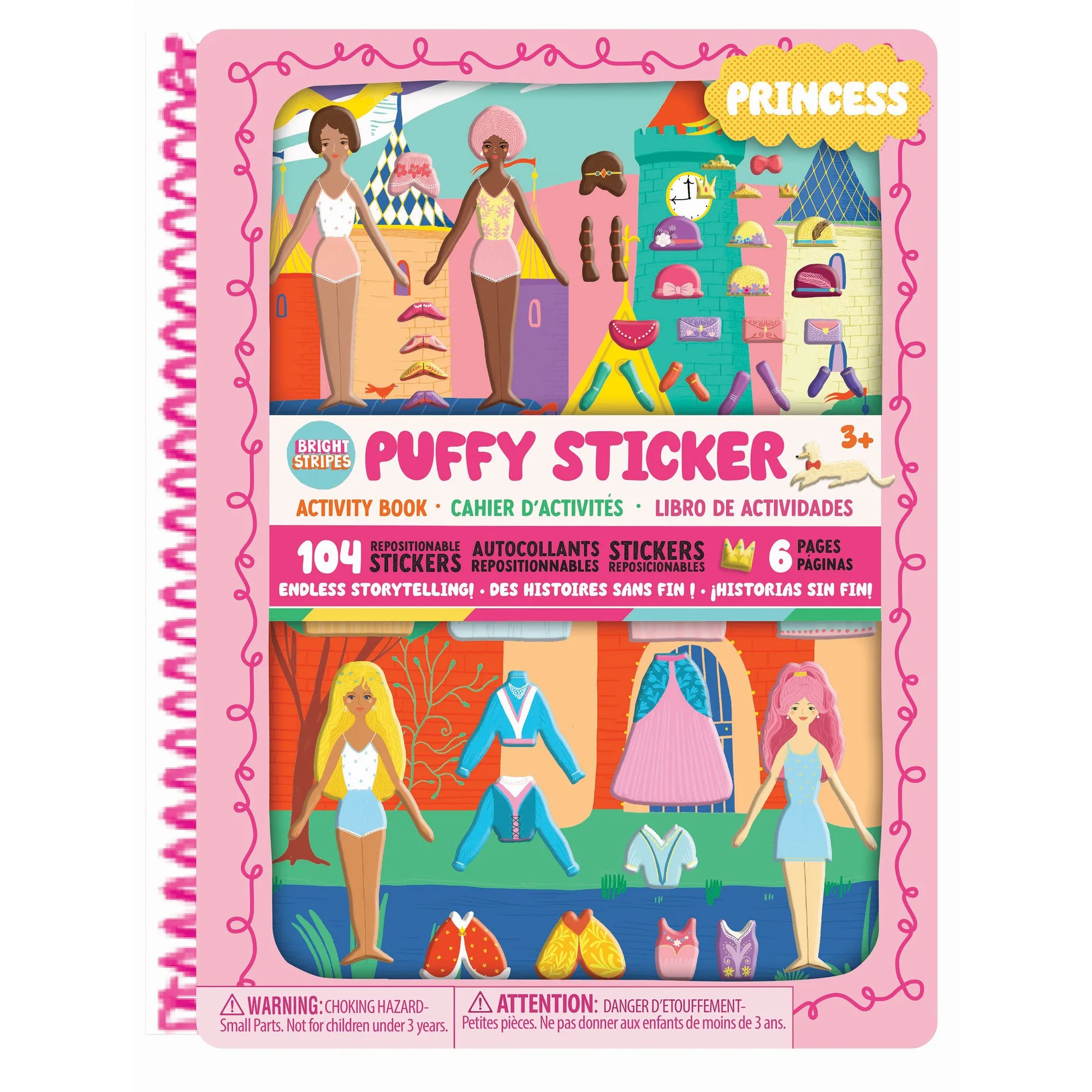 Libros de pegatinas hinchables - Princesa