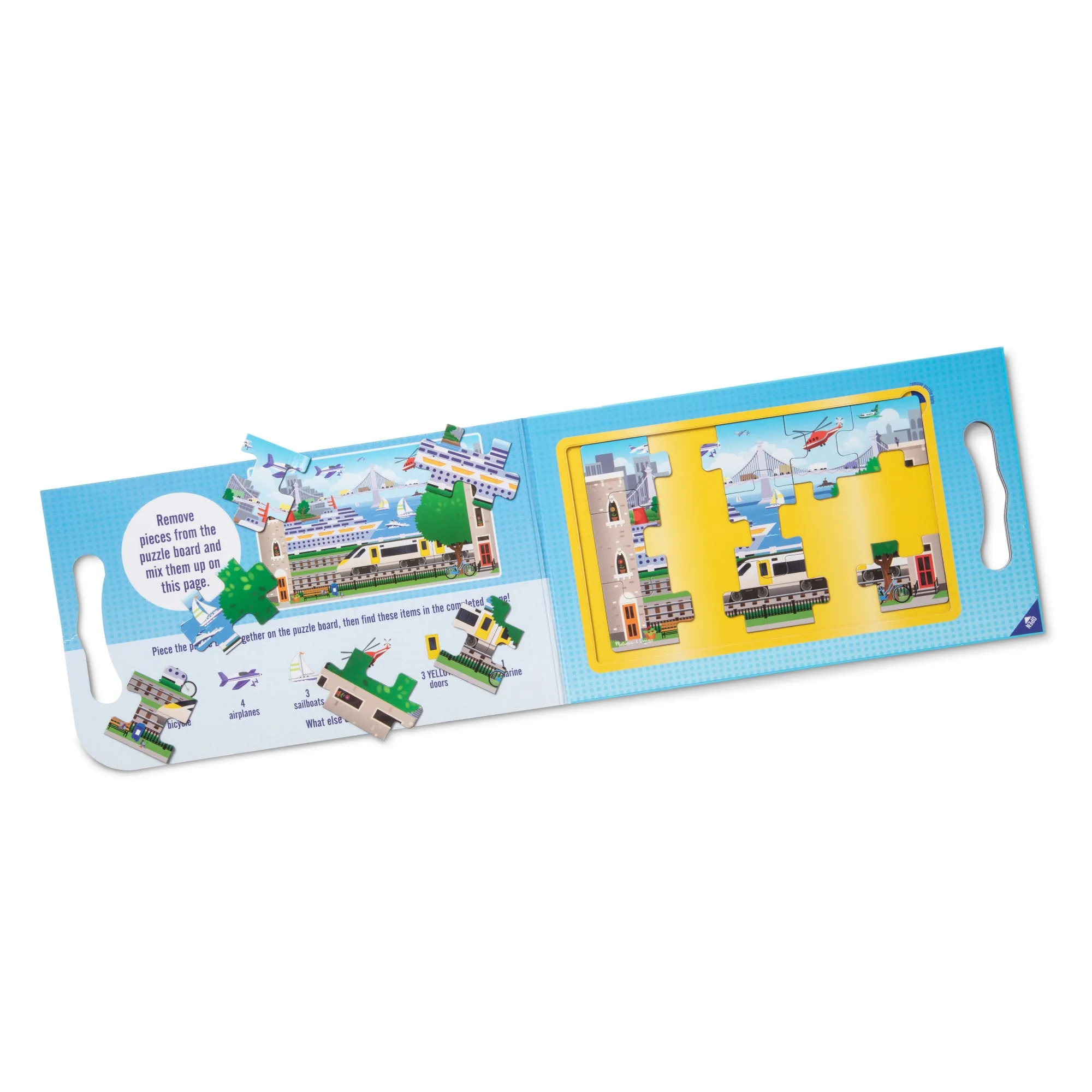 おでかけマグネットジグソーパズル – 乗り物