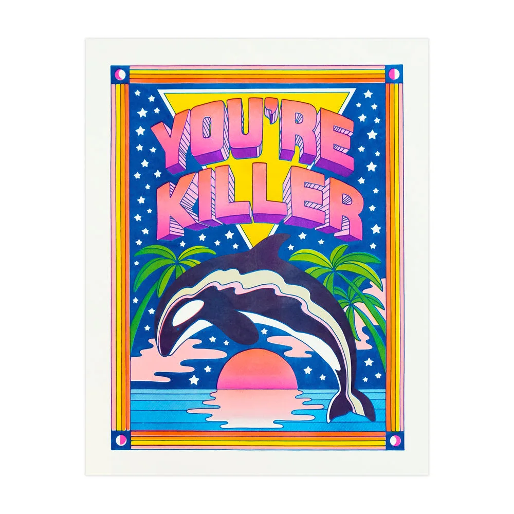 Impression riso ou sticker pour déco murale