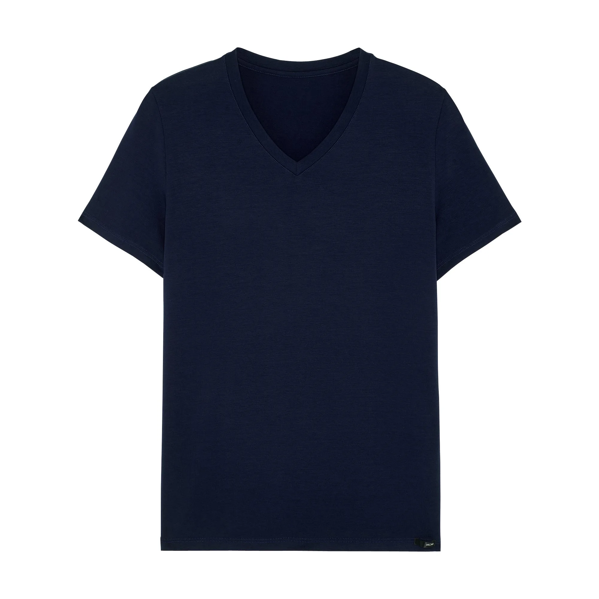 Tencel Soft V-Neck T-Shirt | Navy 402466-00ra