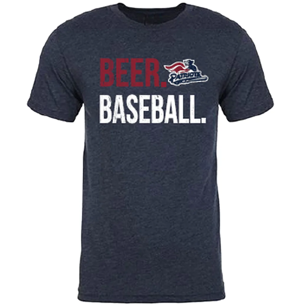 T-shirt Bière et Baseball Somerset Patriots : Indispensable Fan