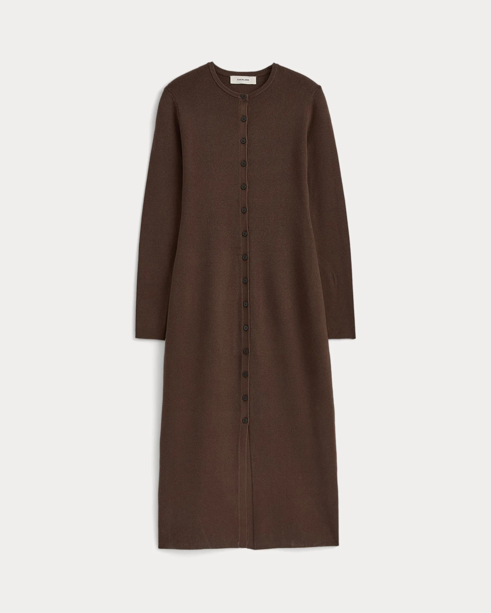Fine-Knit Maxi Cardigan Dress | Cocoa