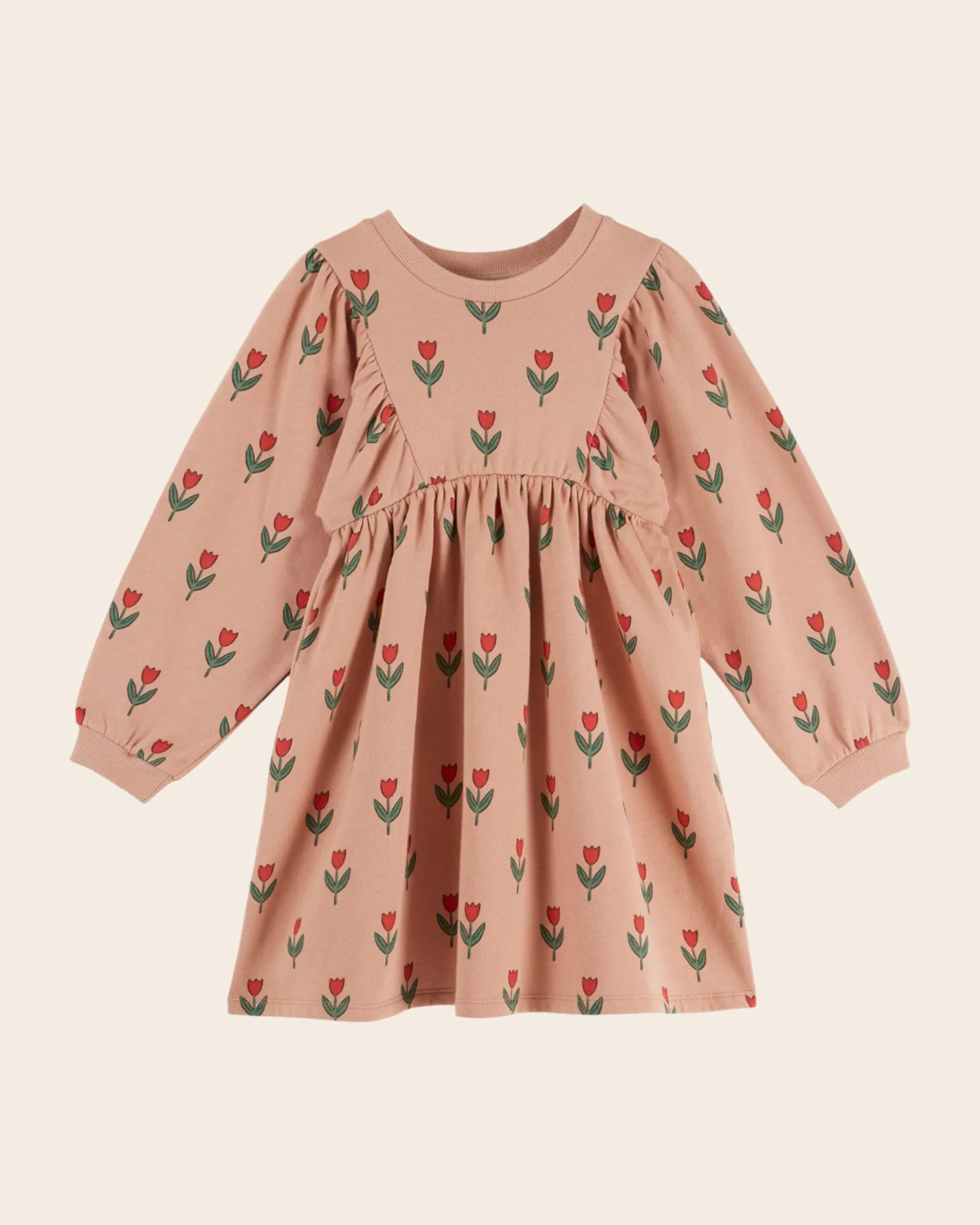 Robe - Molleton tulipe rose