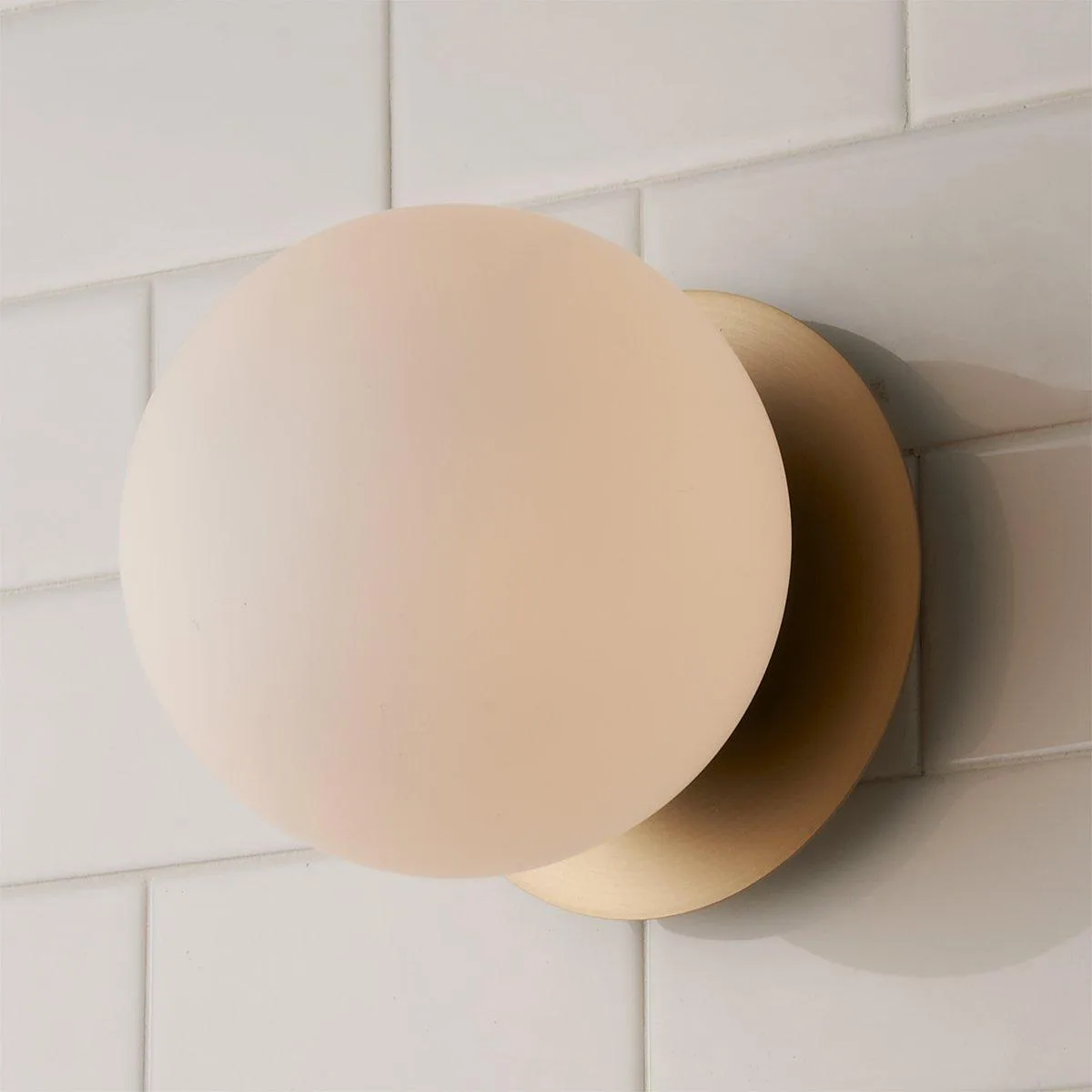 Modern Milky Globe Bath Sconce