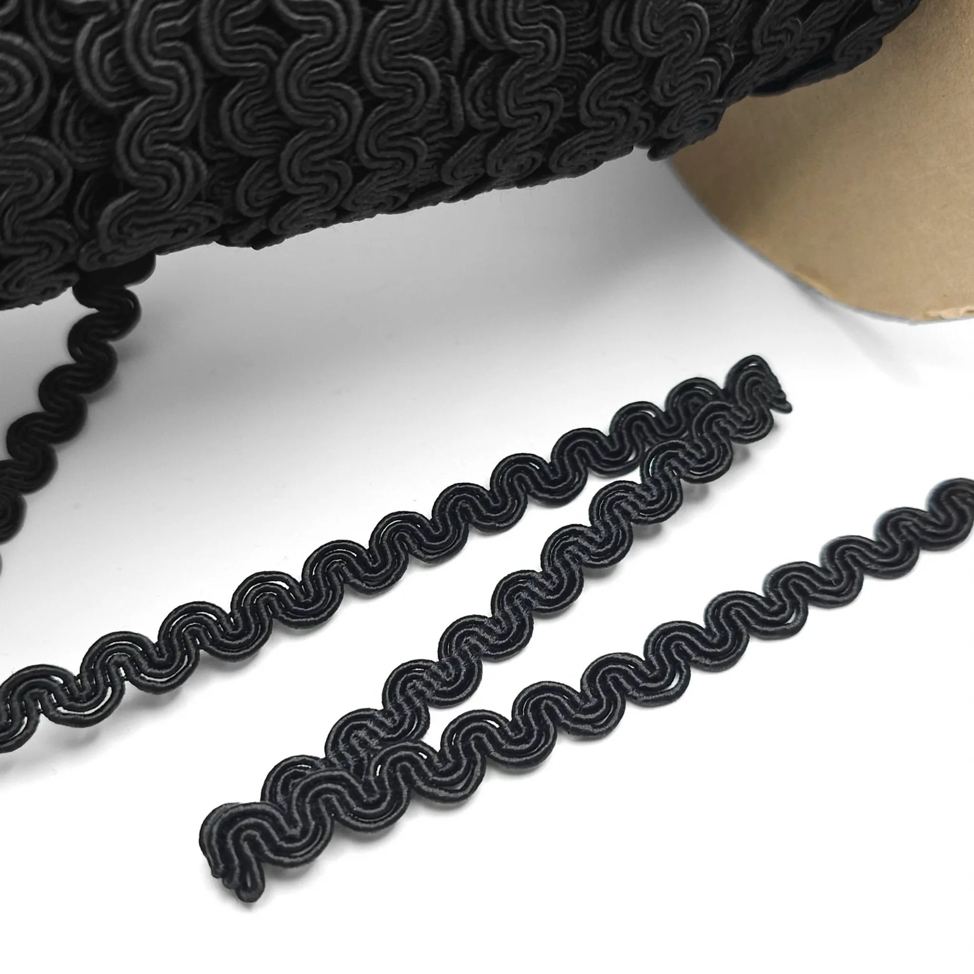 9 mm Textured Wave Braid Trim | Decorative Upholstery-Style Trim