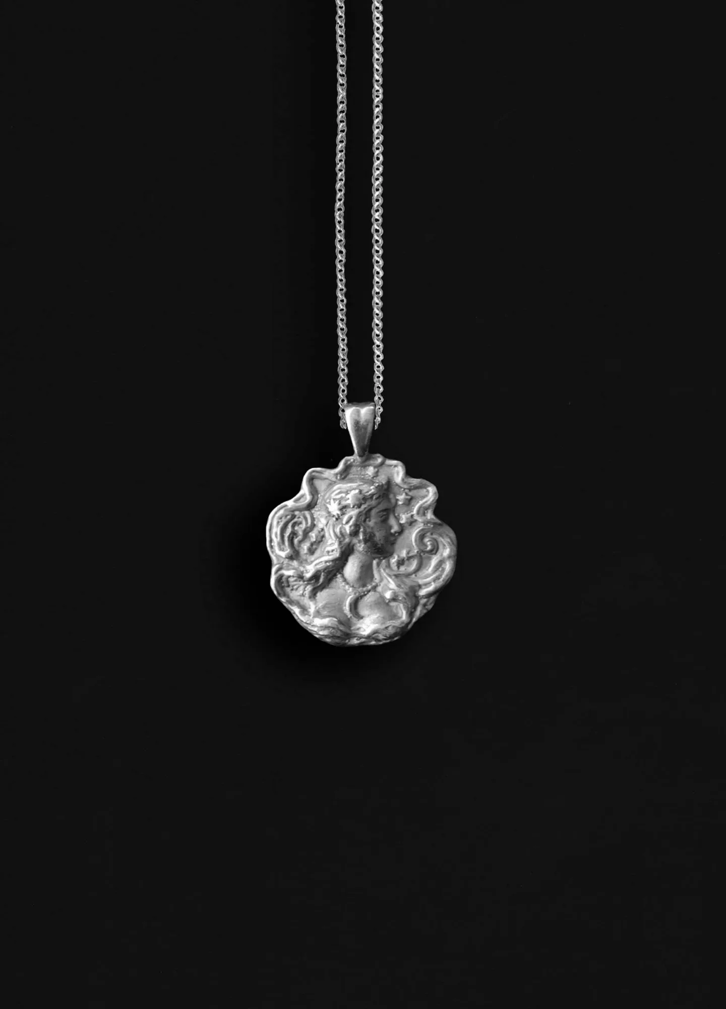 Astrea Goddess Sterling Silver Necklace