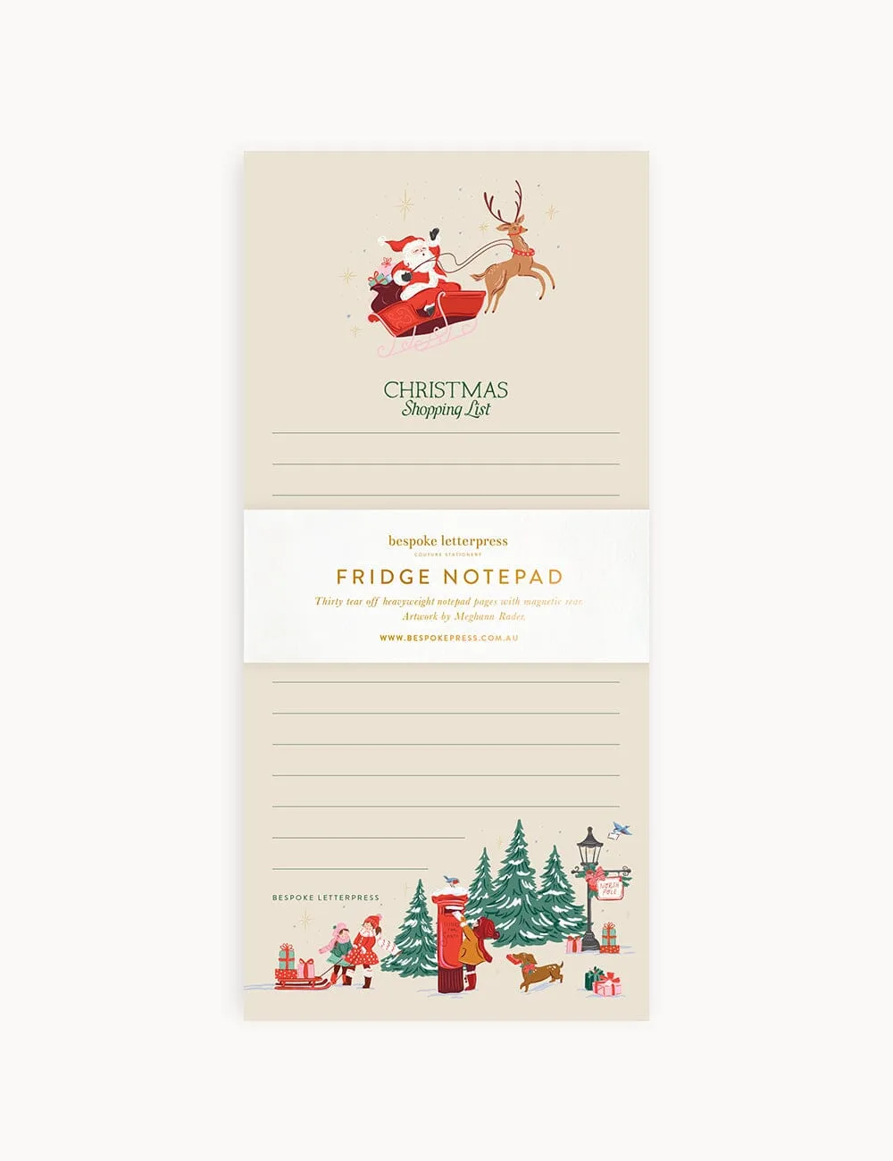 Christmas Shopping List DL Notepad