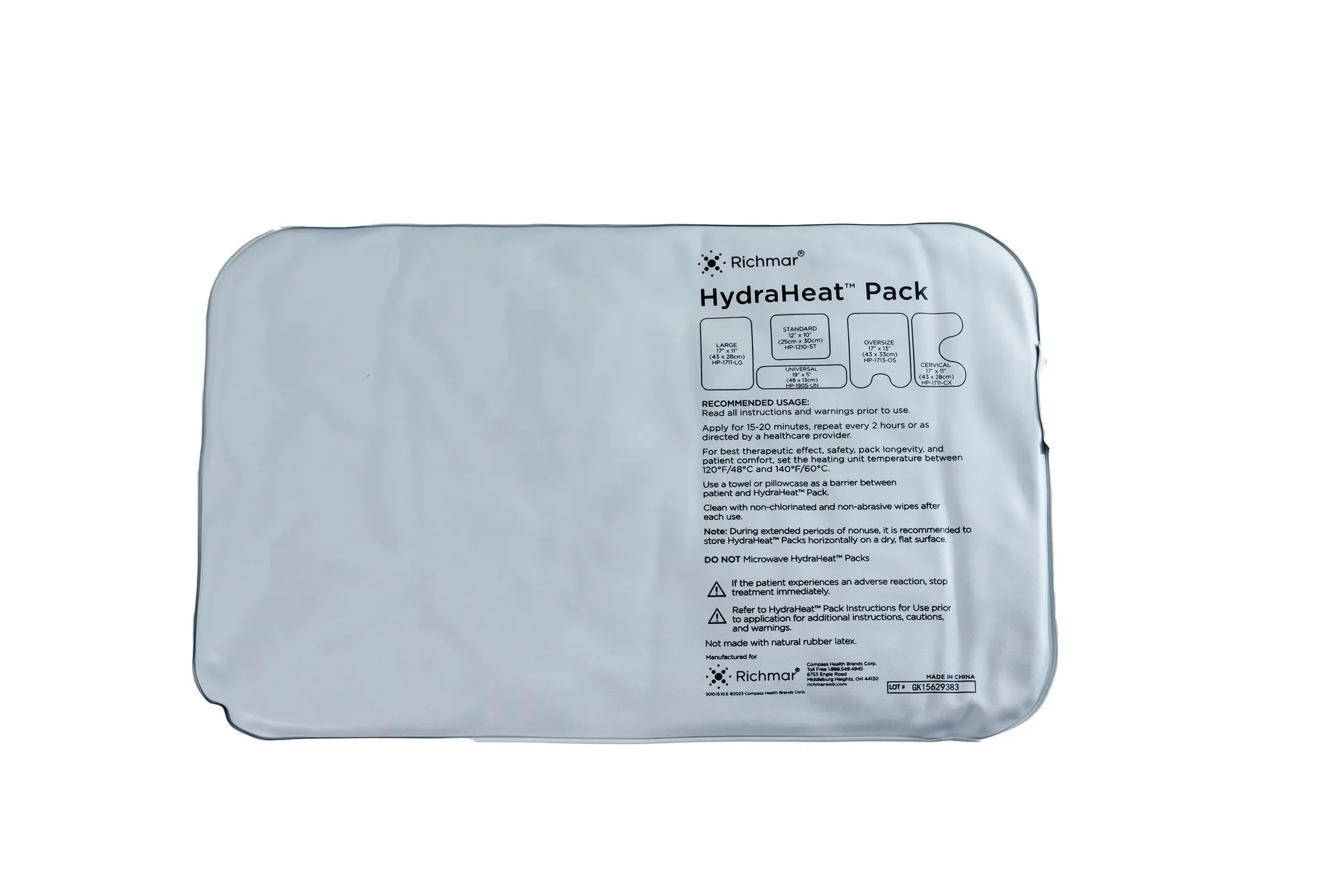 Richmar HydraHeat Hot Pack | 5 misure per HydraTherm