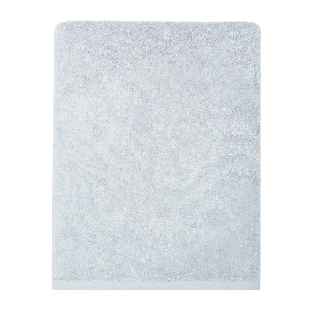 Plush Ice Blue Bath Towel