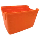 Cubo naranja pequeño frente a otros contenedores Step2