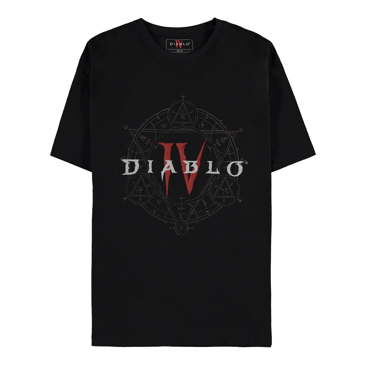 Diablo IV Pentagramm-Logo Schwarzes T-Shirt