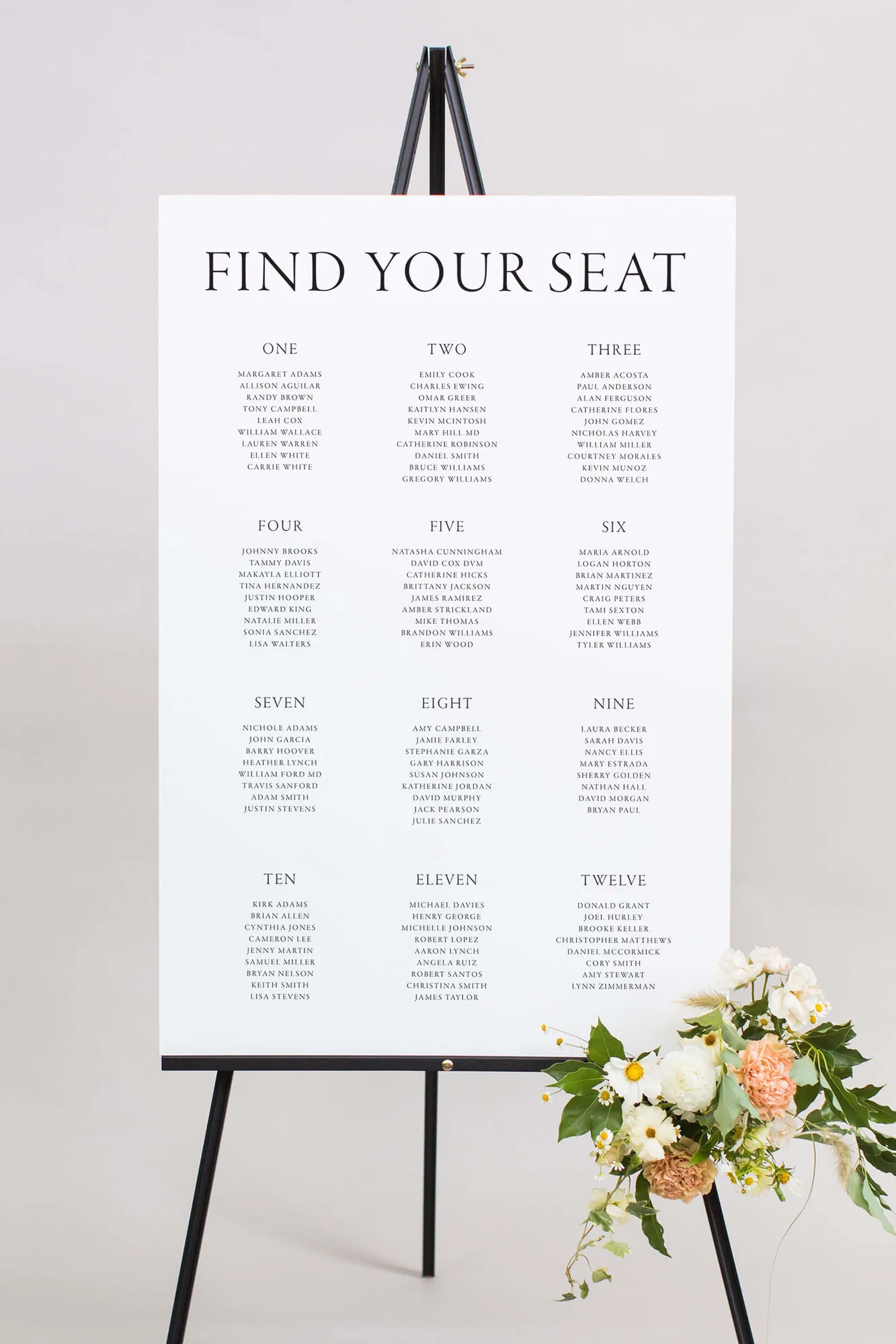 Gatorboard vs Acrylic Seating Charts for Weddings