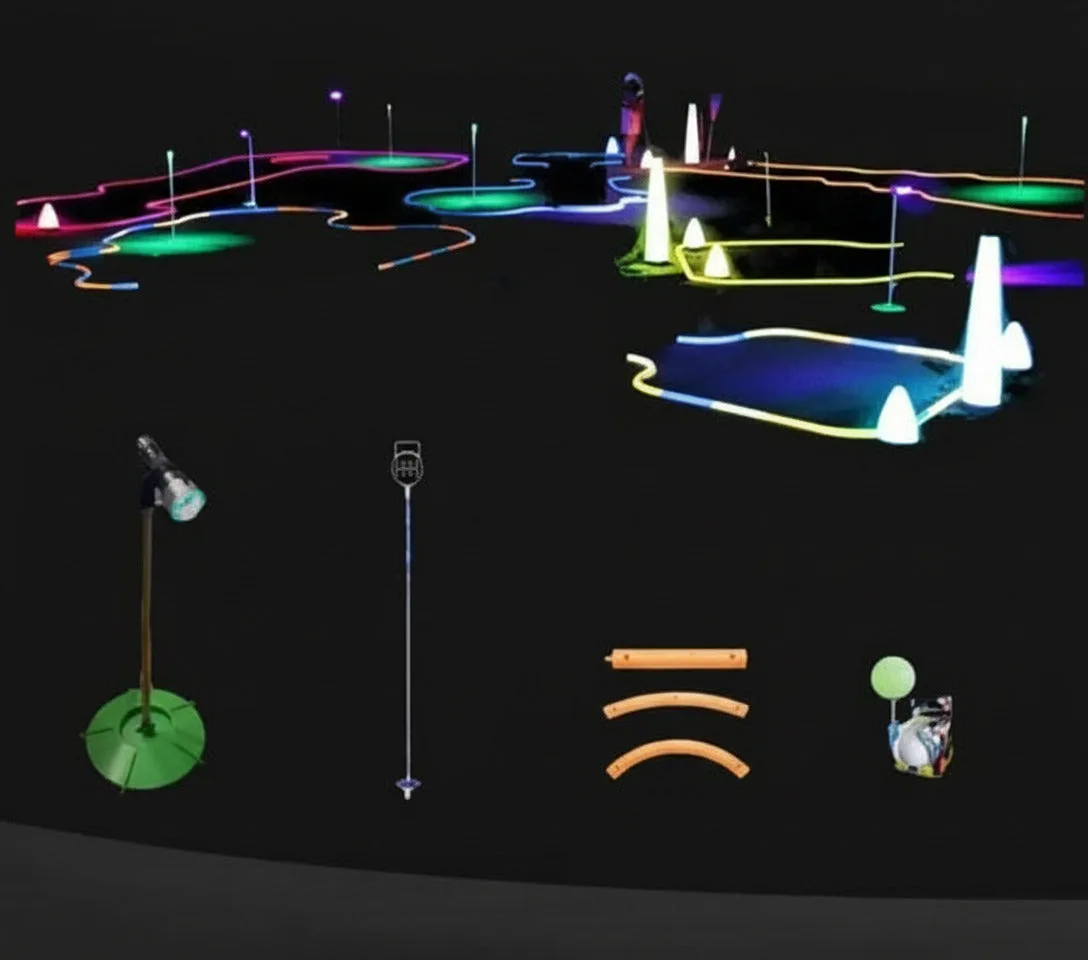 How to Set Up a Cosmic Miniature Golf Course at Home