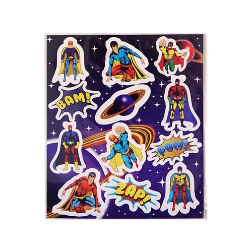 Mini Superhero Sticker Sheet