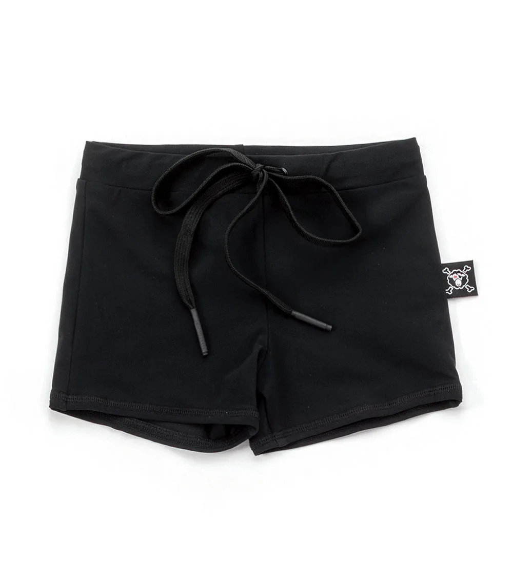solid swim shorts