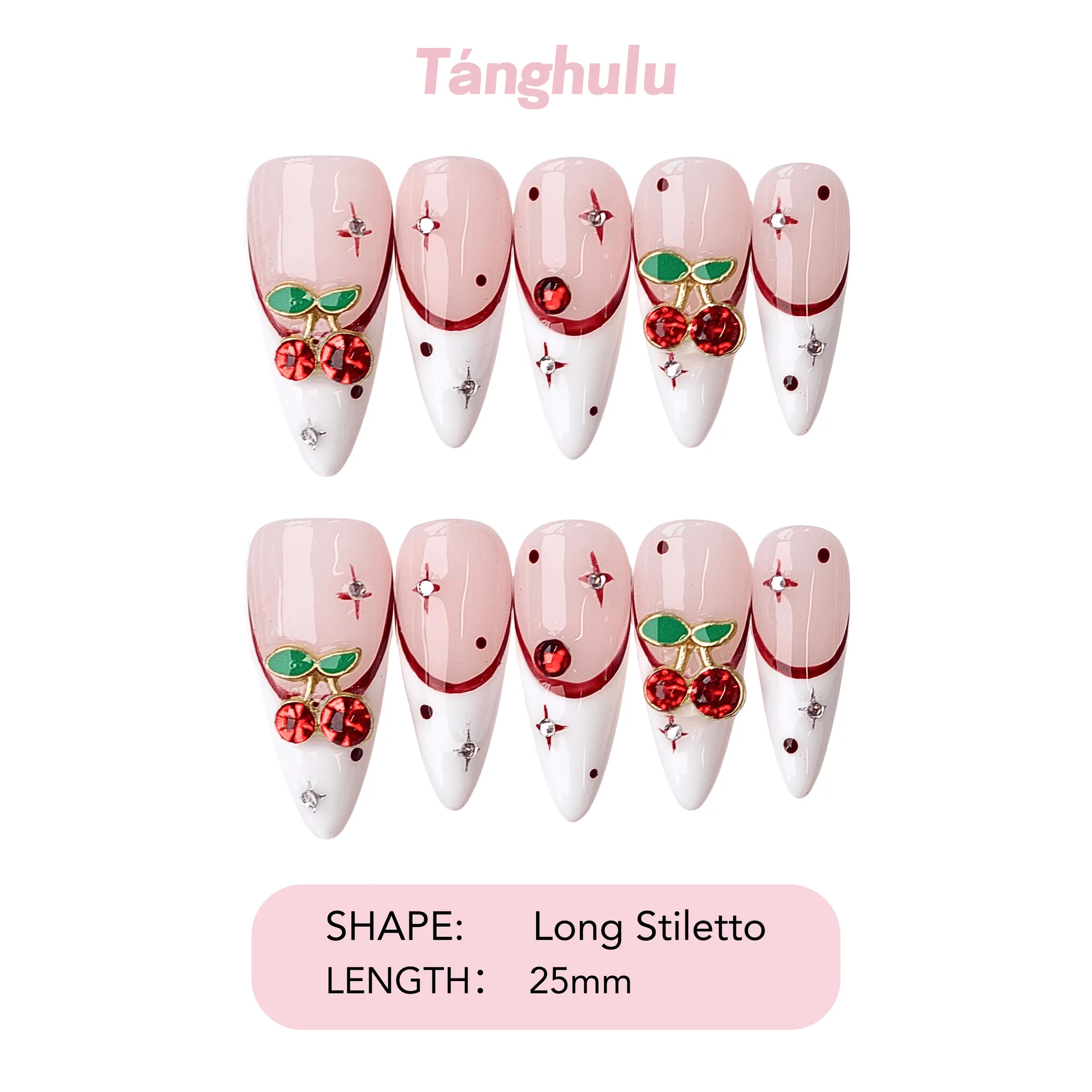 Cherry Stardust vs Vintage Tiger: Fun Press-On Designs