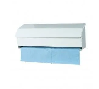 White Metal Dispenser For 10″ Rolls