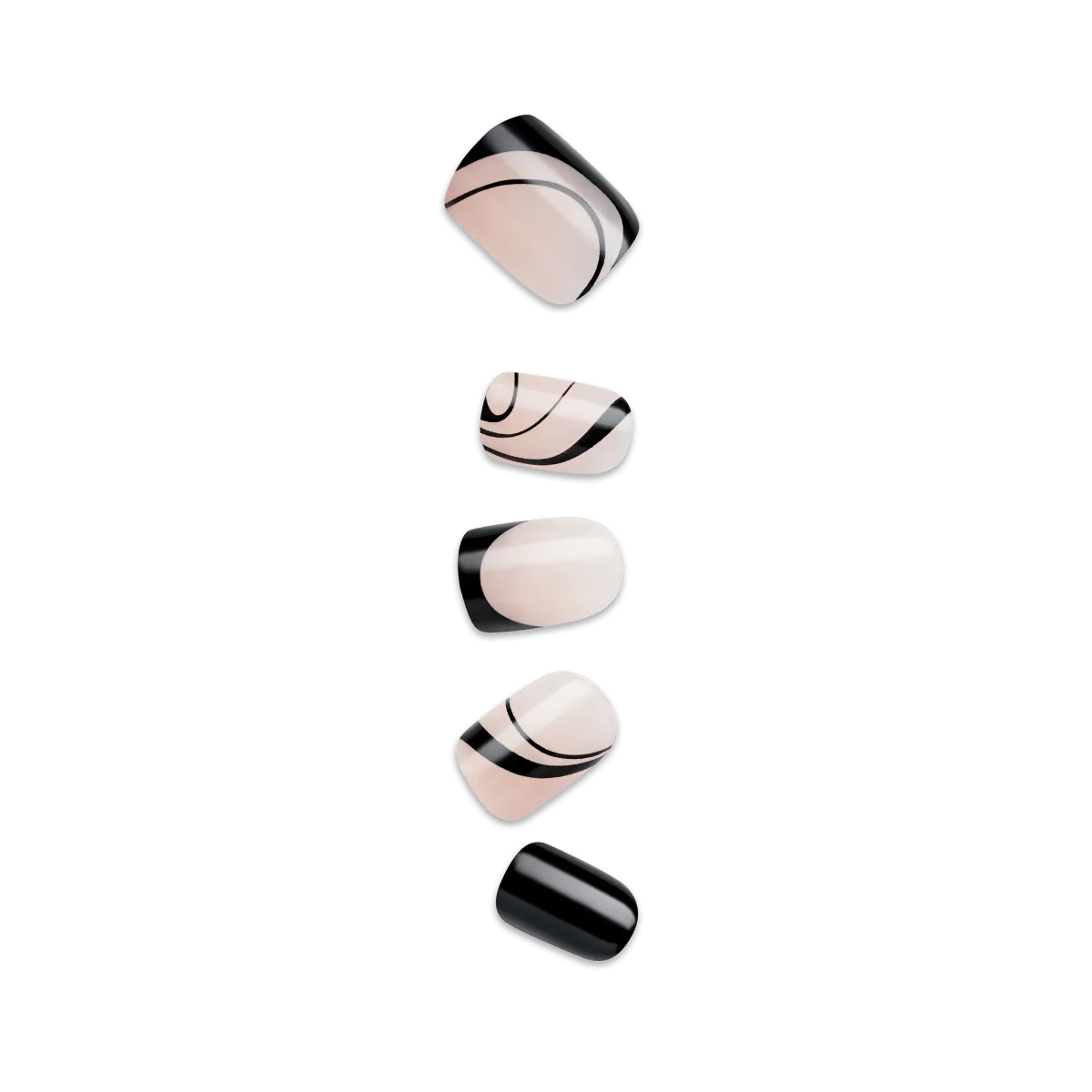 Impress Design 무접착 프레스온 네일 - Wide Fit - Black Dress | 디자인, 블랙, Wide Fit, 스쿠오벌, 매니큐어